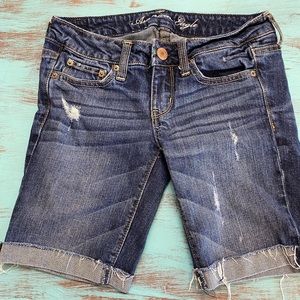 American Eagle Bermuda Jean Shorts